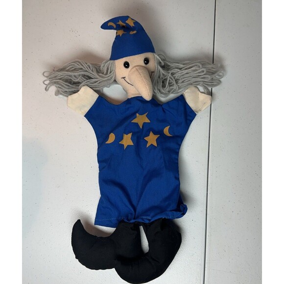 Timeless Toys Vintage Wizard Witch Hand Puppet Pretend Play Halloween P3 - Picture 2 of 10